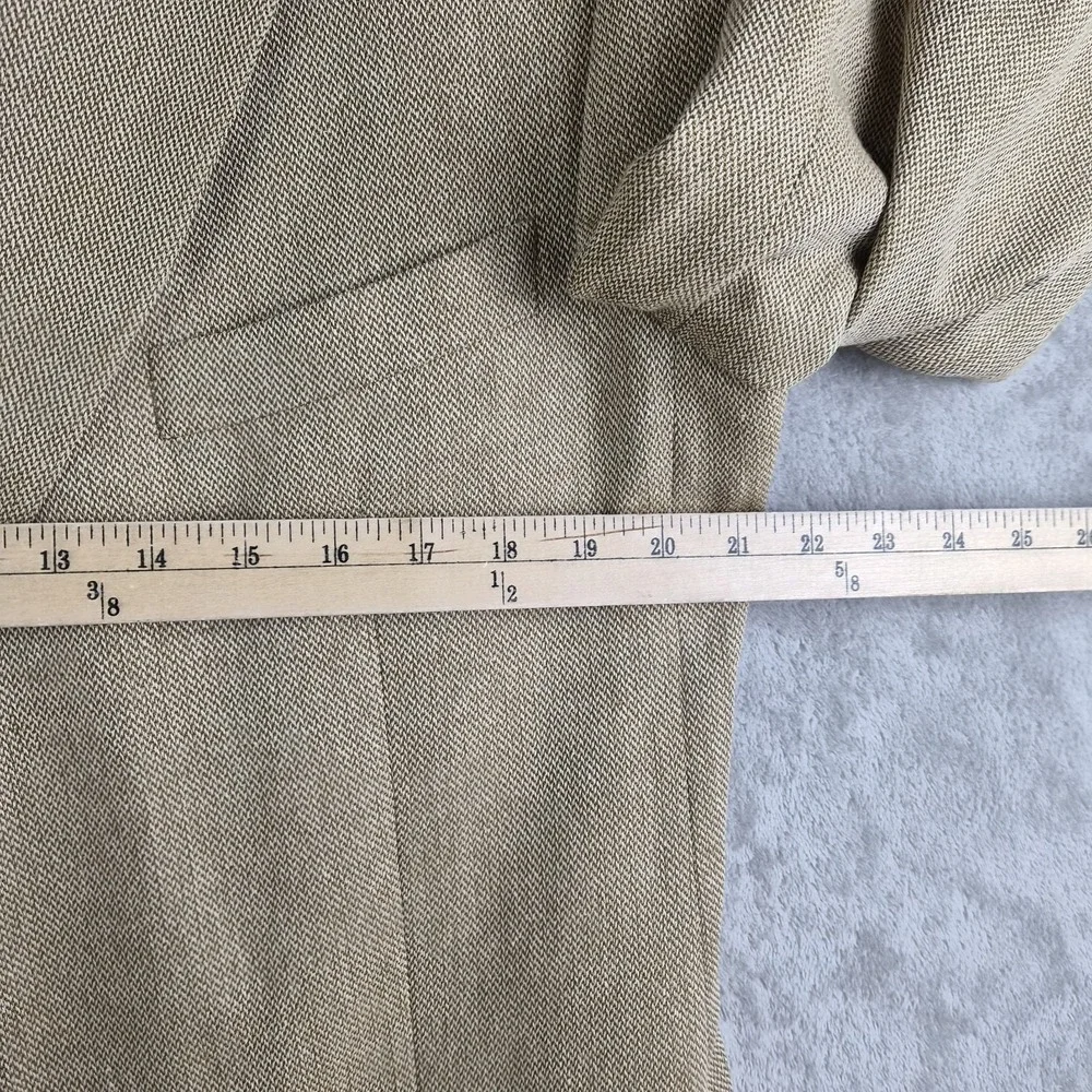 Ermenegildo Zegna Soft Blazer Jacket Mens 56R Beige Silk Wool Blend Switzerland